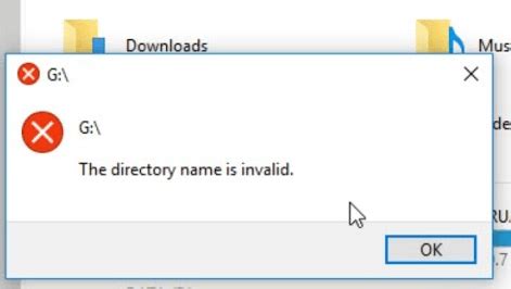 “The Directory Name is Invalid” Error and How To Fix It